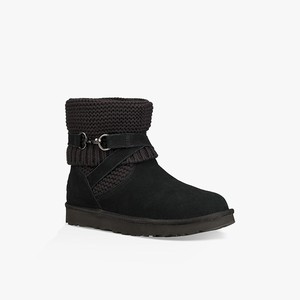 Ugg Purl Strap Klassiska Stövlar Dam Svarta (501648USA)